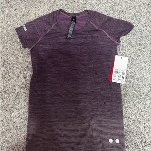 Lululemon Athletica Plum Heathered Tee